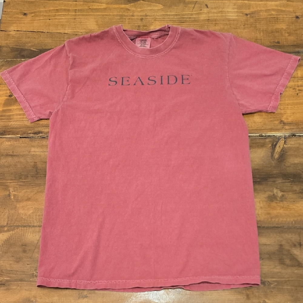 Comfort Colors Seaside Tee | Faded Red Coastal‎ Graphic | Size M
